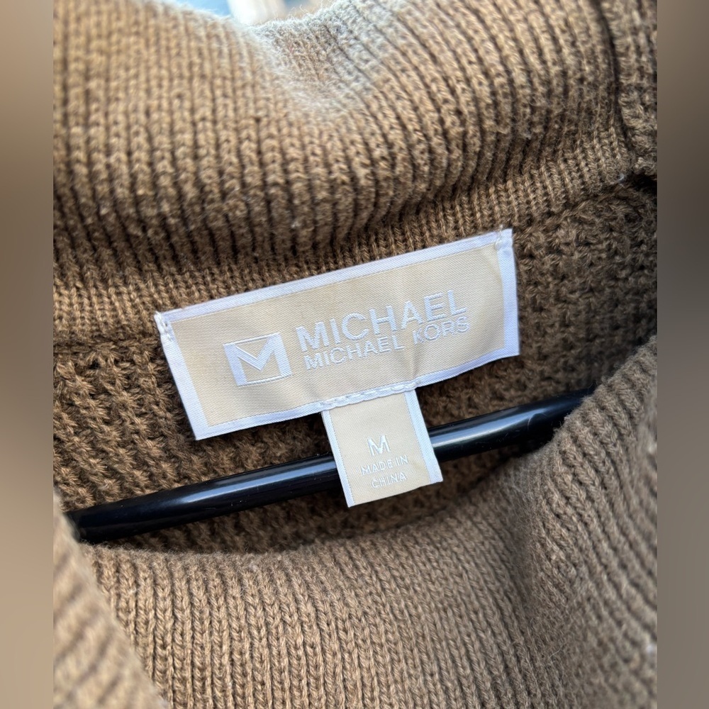 MICHAEL Michael Kors knit cowl-neck sweater size medium women’s - Picture 2 of 3